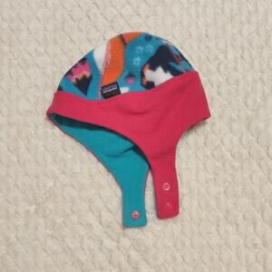 Patagonia Baby Reversible Synchilla Fox Beanie Hat Size 6-12 Months